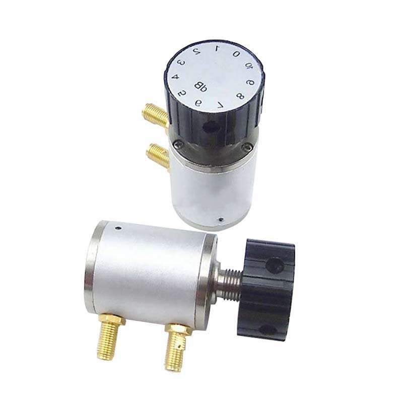 Manual knob variable attenuator, 6G, 2W, 10dB, SMA Female Connector