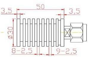 10W Dummy Load, 3G, N Male ConnectorDL-10NM-G3--